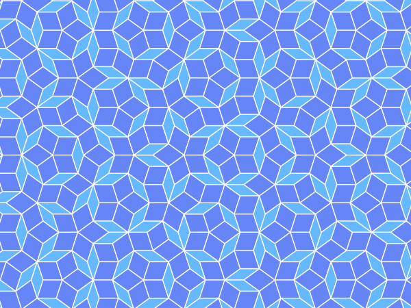 An example Penrose P3 tiling
