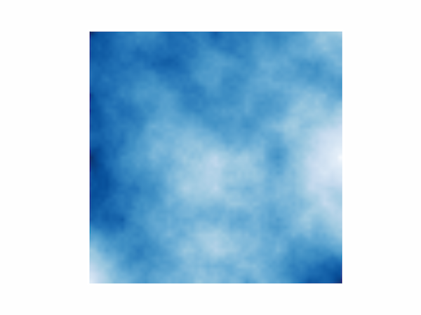 Cloudy sky generated by the diamond-square algorithm