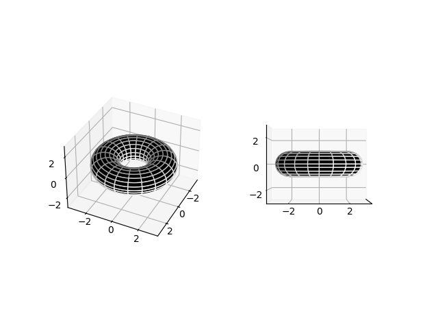 Two views of a torus